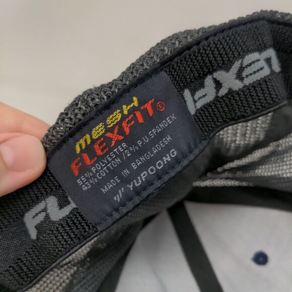 Front Runner Leather Patch Fitted Mesh Back Trucker Hat Blue One Size - Picture 7 of 7